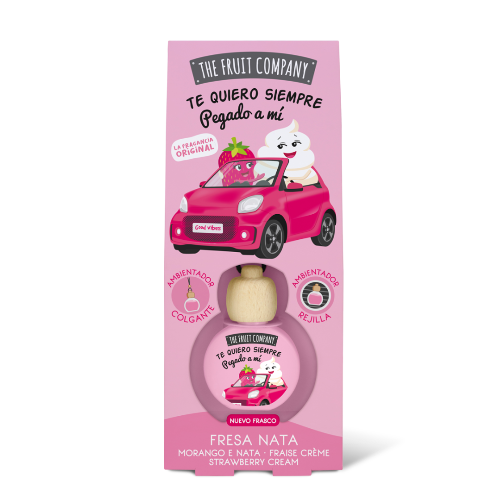 Automobilio kvapas „Strawberry Cream Auto“. Namų kvapai . Automobilio oro gaiviklis „strawberry cream auto“ su zemeņu ir grietinėlės kvapu.