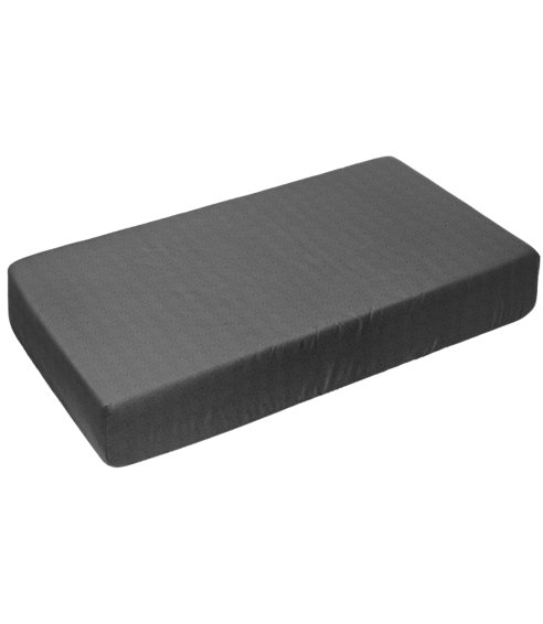 Frotinė paklodė su guma „Dark grey terry sheet“. Paklodės su guma 90x200