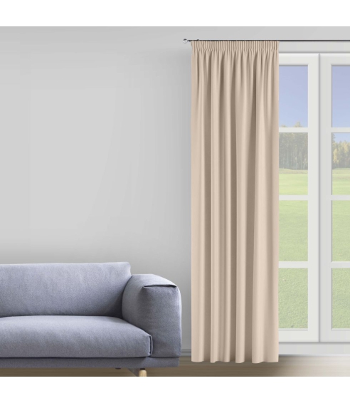 Naktinės užuolaidos „Beige Curtain“. Užuolaidos