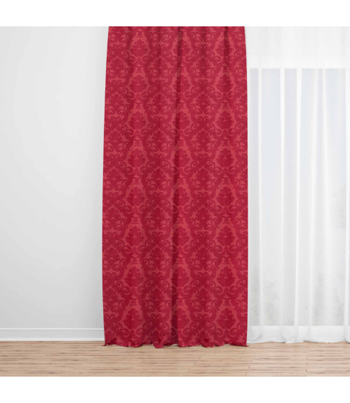 Naktinės užuolaidos „Red baroque curtain“. Užuolaidos