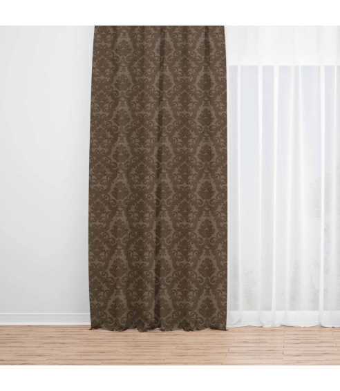 Naktinės užuolaidos „Green baroque curtain“. Užuolaidos