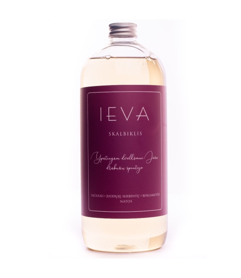 Ieva skalbiklis „Detergent Patchouli Blackcurrant“. Valikliai