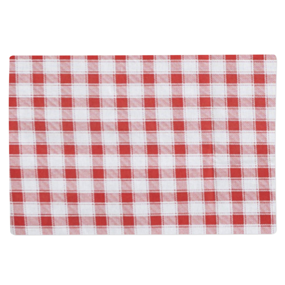 Stalo padėkliukai „Picnic placemat“ 1 vnt.. Lininės staltiesės, 30x45 cm. Žaismingi raudoni ir balti langeliai ant stalo padėkliukų, kurie suteikia šilumos ir jaukumo.