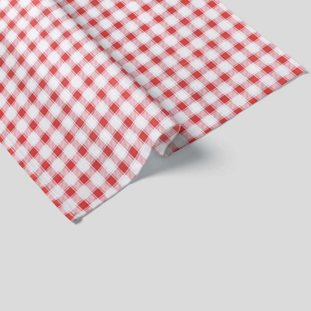 Virtuviniai rankšluosčiai „Picnic Kitchen Towel“. Rankšluosčiai, 40x60 cm. Klasikinis raudonų ir baltų langučių virtuvinis rankšluostis, suteikiantis virtuvei žaismingą akcentą.